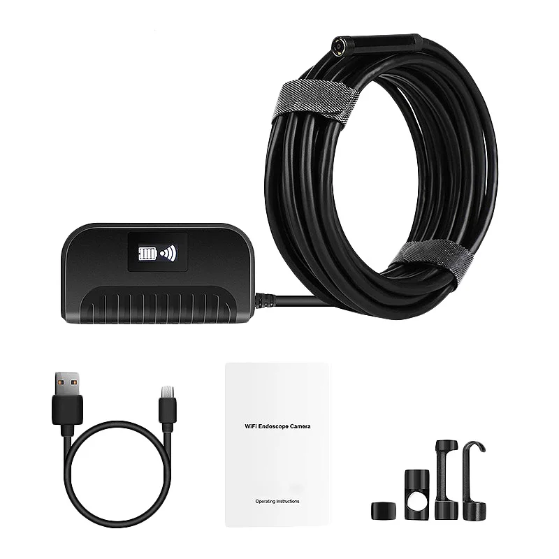 

WIFI Endoscope Camera IP68 1944P Mini Waterproof Hard Wire Wireless 14.2Mm Borescope Camera For Android PC IOS Endoscope(1M)