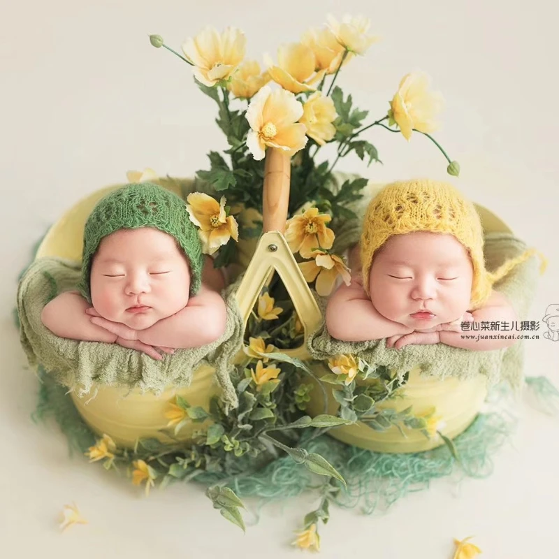 Подсолнух букет новорожденных Фотография реквизит фон искусственный цветок мех