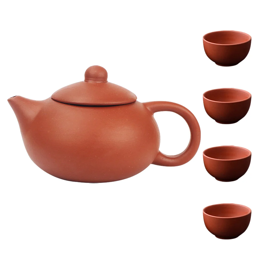 

Tea Set Kettle Teapot Purple Clay Loose Cup Pot Chinese Portable Teaware Household Ceremony Accessories Cups Blooming Porcelain