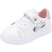 childrens shoes cartoon strawberry sports shoes for girls 2022 kids fashion white shoes korean pu breathable casual sneakers
