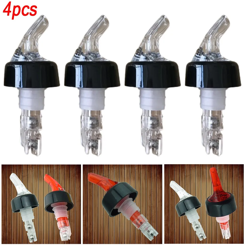 

4pcs 20/35ML Wine Mouth Dispenser Quick Shot Measure Bottle Pourer Cocktail Dispenser Quantitative Pourer Multi-functional Tool