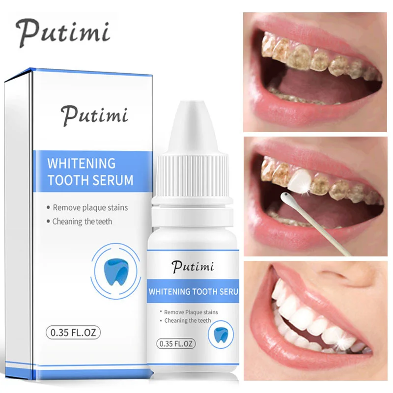 

Effectively Teeth Whitening Serum Removes Yellow Plaque Smoke Stains Cleaning Oral Hygiene Fresh Breath Essence Dental Care 10ml