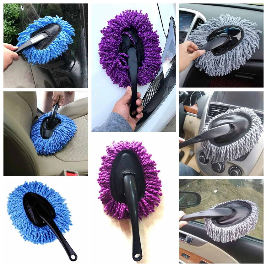 

Car Cleaning Tools Car Dust Mop Microfiber Washing Brush Dusting Tool Duster Home Clean Dust Removal Auto Detailing Wash Brush