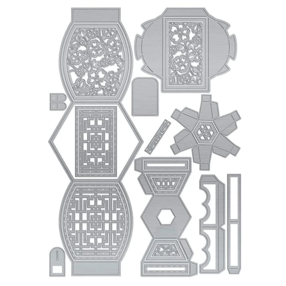 Металлические штампы Восточное небо светильник Сакура цветение высечка форма