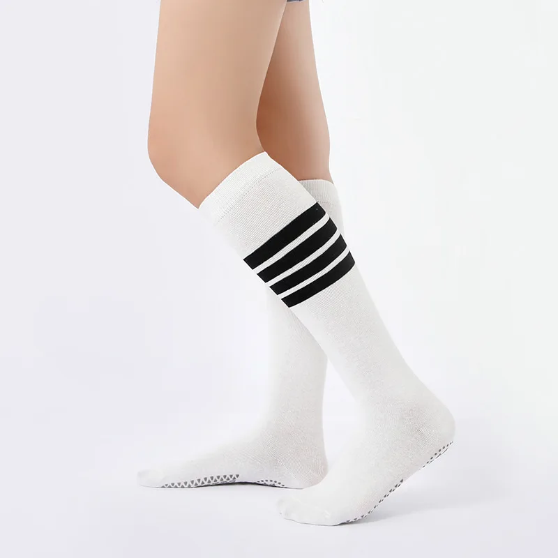 

Women Stockings Warm Thigh High Stockings Ladies Girls New Fashion Striped Socks Women Yoga Sole Glue Massage and Anti Slip