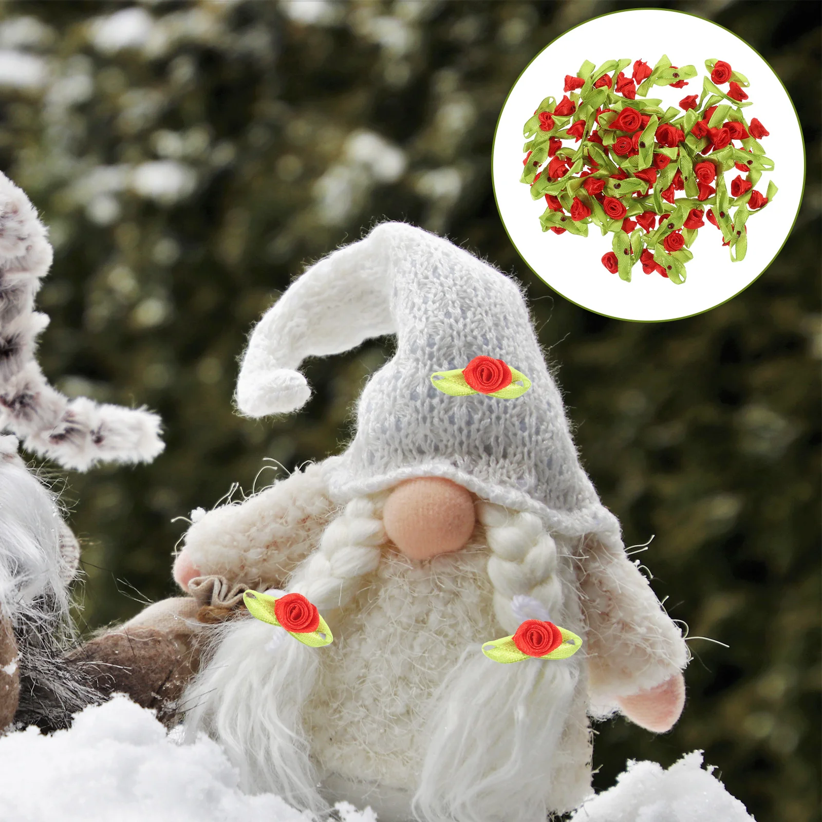 

500pcs Flower Shape Charms Diy Ornaments Hairpin Charms Dress Scarf Socks Diy Decors