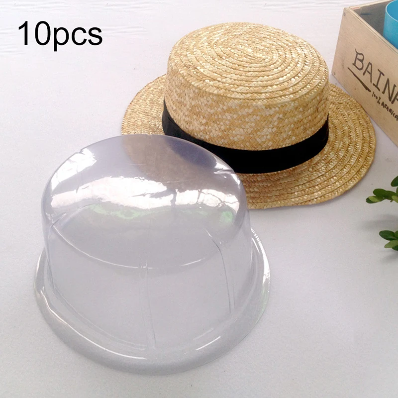 

10x PVC Transparent Hat Holder Support Cap Holder Support Display Cap Holder