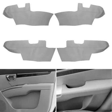 Кожаная панель для подлокотника автомобиля, Защитная панель для Hyundai Santa Fe 2006 2007 2008 2009 2010 2011 2012