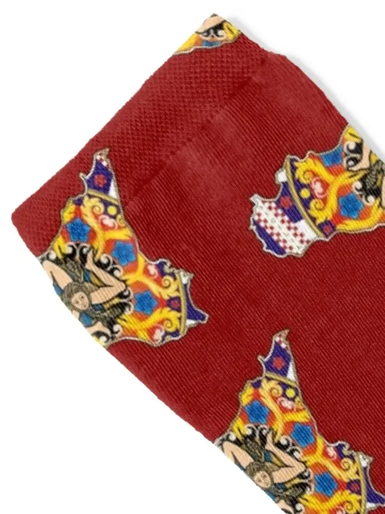 Носки Sicilia maioliche детские баскетбольные короткие крутые роскошные женские носки