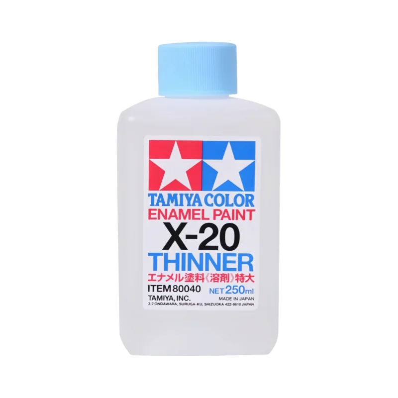Фото Разбавитель для эмалевых красок TAMIYA 80030 X-20, 40 мл, профессиональный растворитель для разбавления, очистки и детализации моделей №4