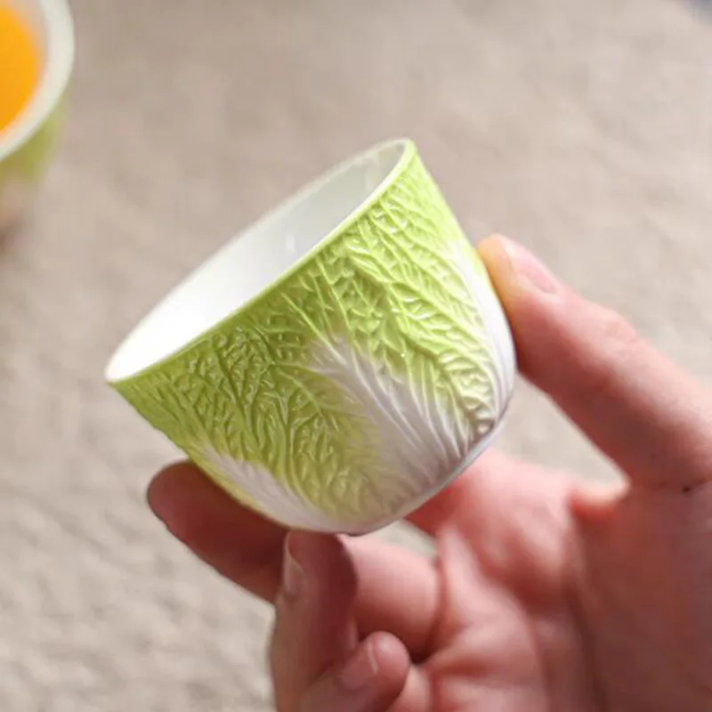 

HEYYES Зелёная керамическая чайная чашка Gaiwan