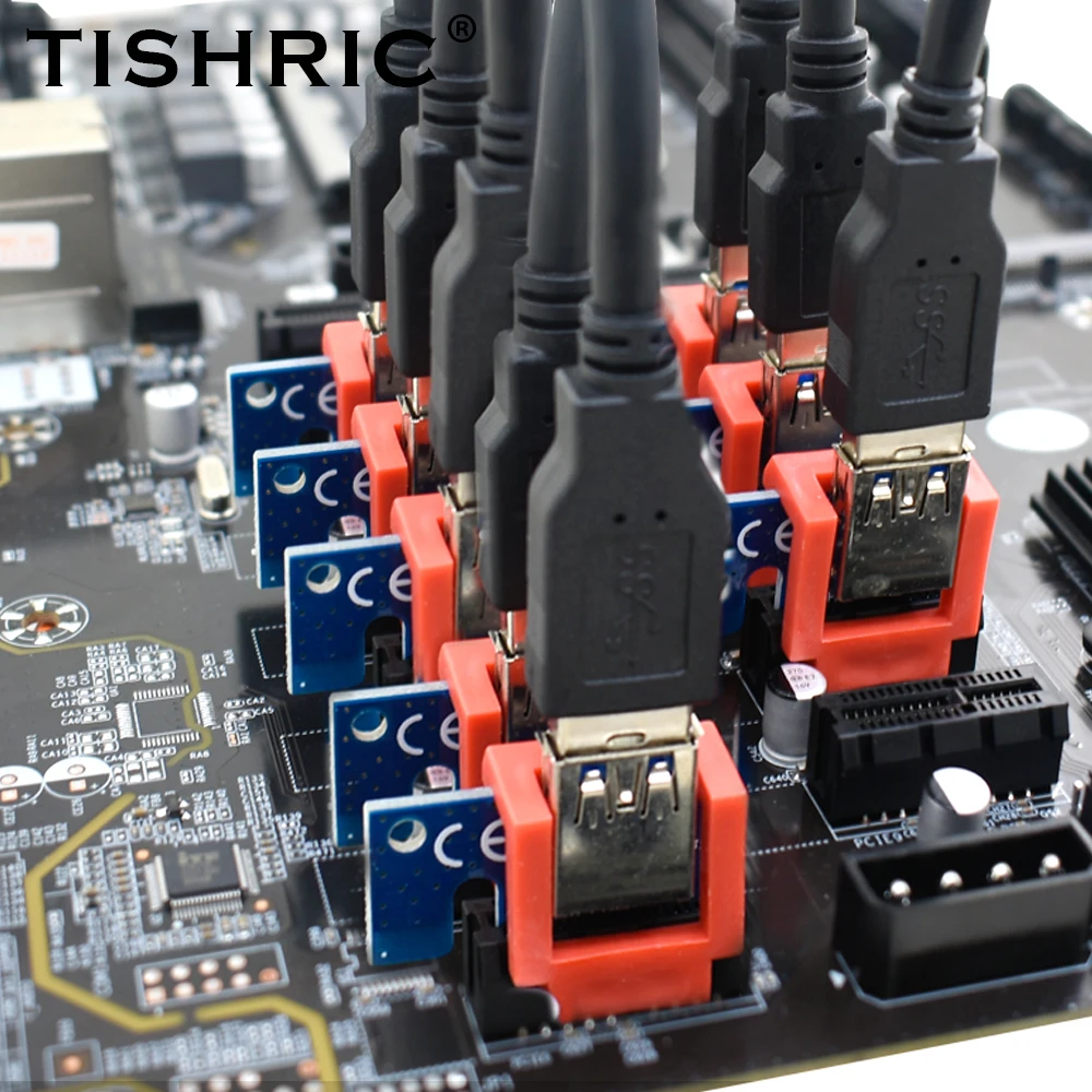 Держатель TSIHRIC PCIE слот 1x платы с пряжкой держатель PCI-E X1 Четырехцветная