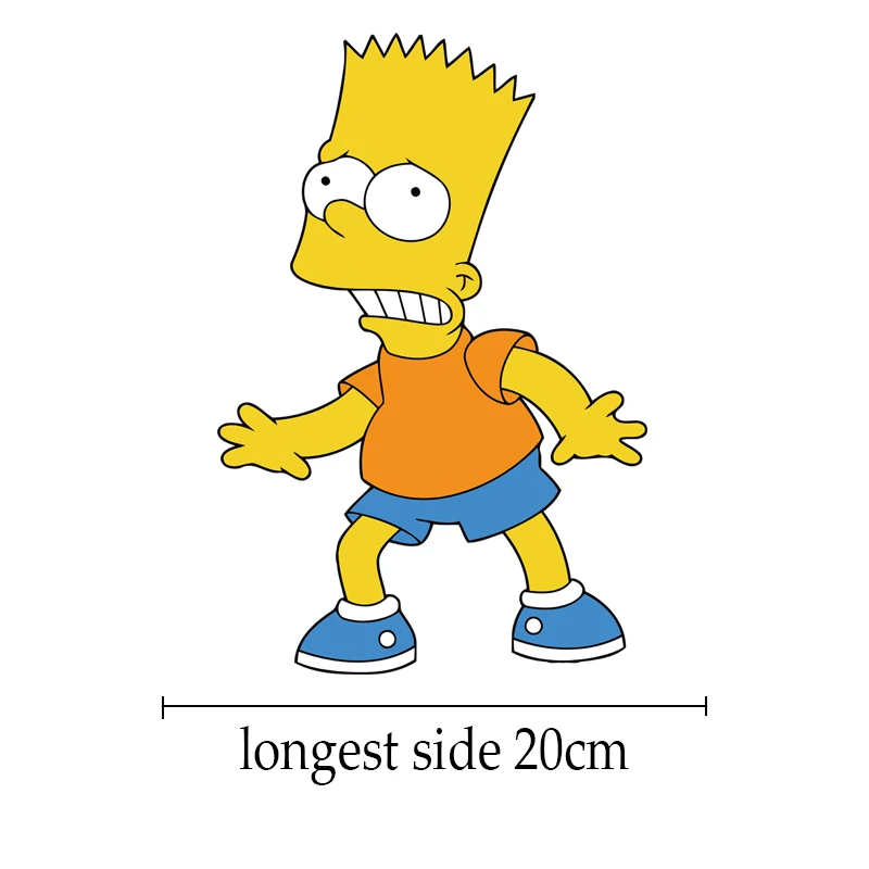 Симпсоны нашивки для одежды A-Level моющаяся Забавная детская футболка