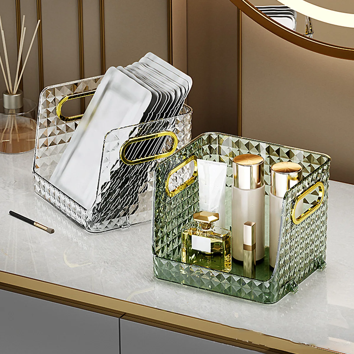 Косметический Органайзер улучшенное ощущение большая емкость Настольная