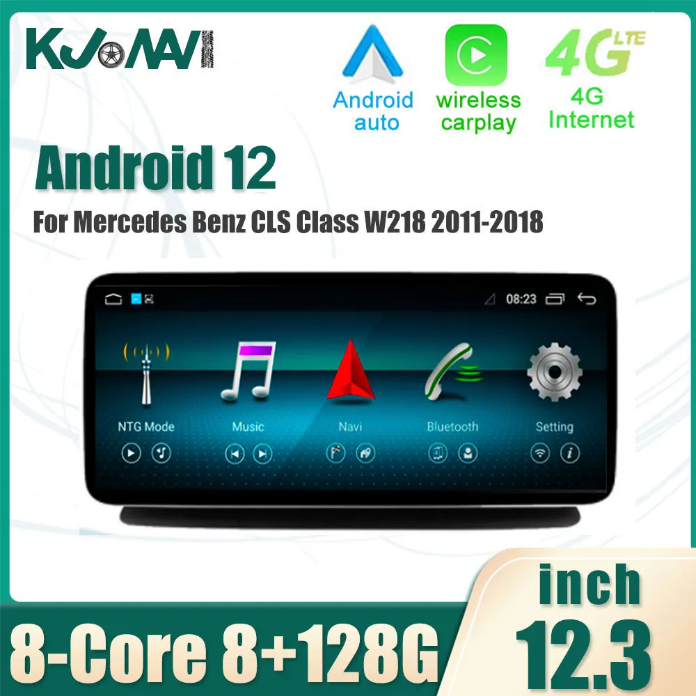 

12.3 Inch HD Touch Screen For Benz CLS W218 2011-2018 Android 12 Car Carplay Monitors Stereo Speacker Radio Multimedia Player