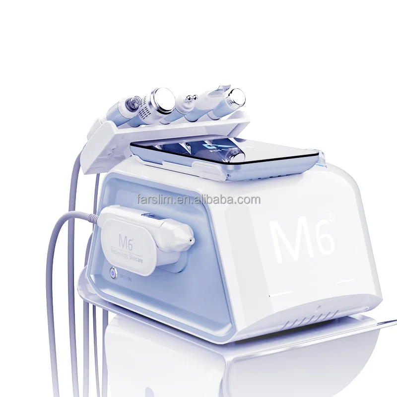 2023 портативный M6 2th 6 в 1 водный маленький пузырь для дермабразии уход за кожей