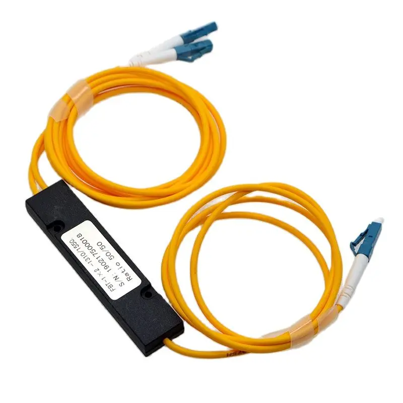 10 шт. Новый LC/UPC 1:2 оптоволоконный сплиттер 50:50 одномодовый конический тип