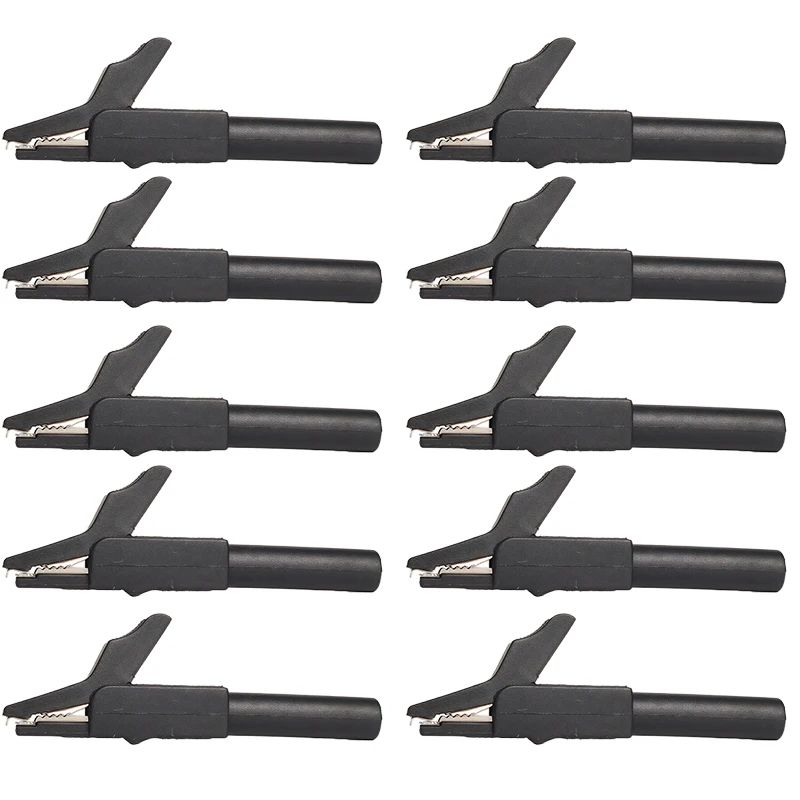 Изолированные латунные тестовые зажимы 5 мм, 4/10 шт.