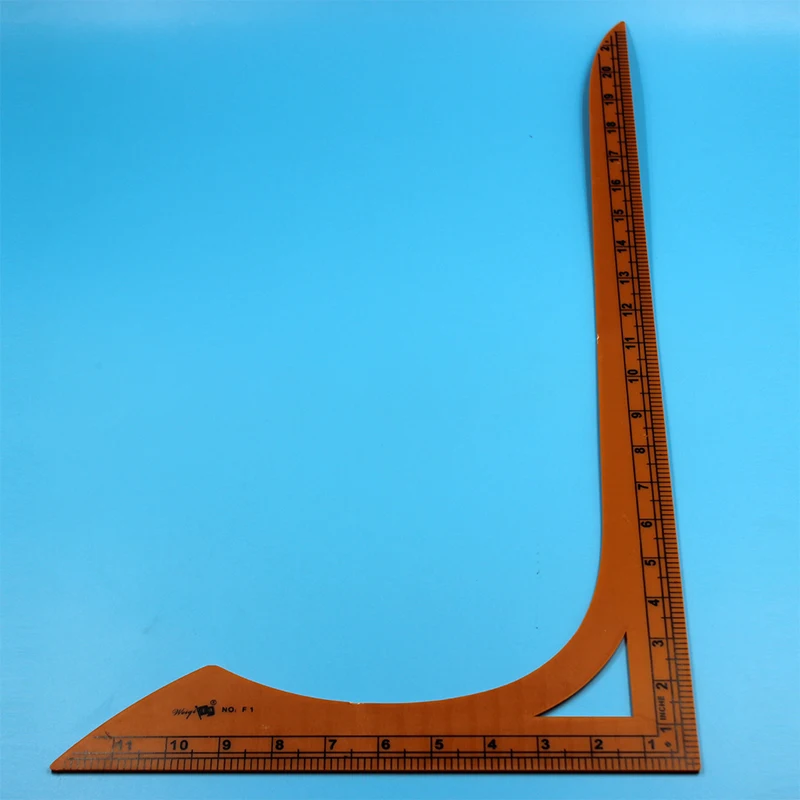 

Clothing cutting patchwork ruler Double scale L-shaped Sewing Drawing Ruler