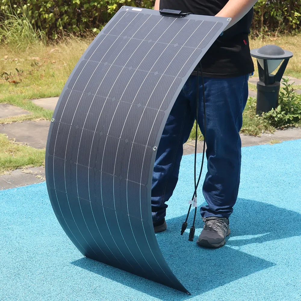 

Солнечное зарядное устройство для автомобильного аккумулятора, 12 В, 450 Вт, 300 Вт, 150 Вт, Гибкая солнечная панель, монокристаллическая солнечная батарея, фотогальваническая система для RV-лодки