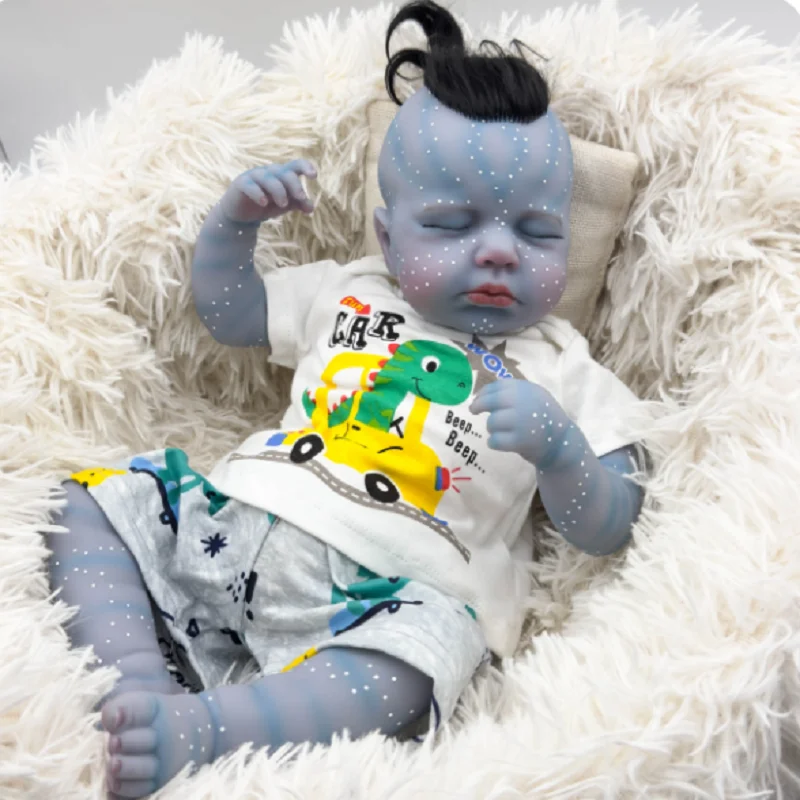 19-дюймовая аватара Loulou реалистичная кукла реборн коллекционная художественная