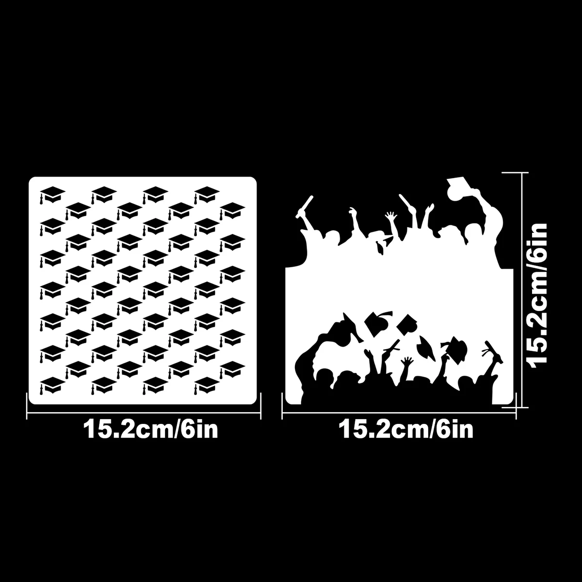 Трафареты для рукоделия рисования скрапбукинга 2 шт./6x6 дюймов