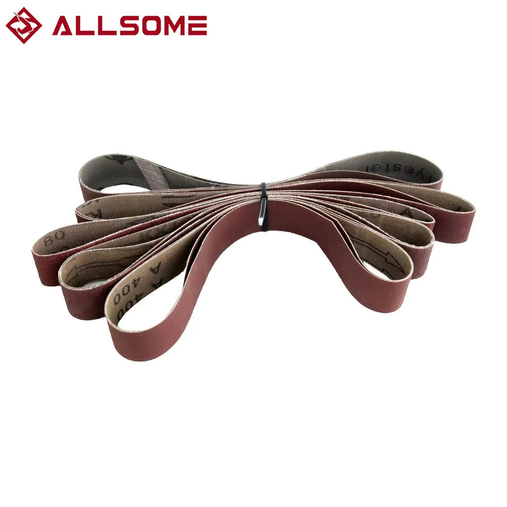 Allsome шлифовальные ленты 10 шт., 40-1000 зернистости