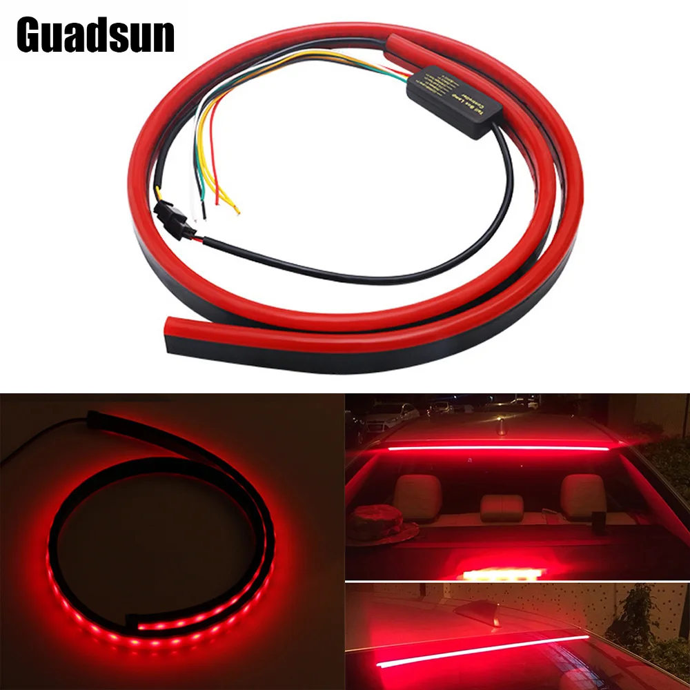 

Car Rear LED Strip Lights Interior Parts Trailer Lamp Rear Tail With Brake DRL Daytime Running 12V Bar RED Turn Signal Lamps