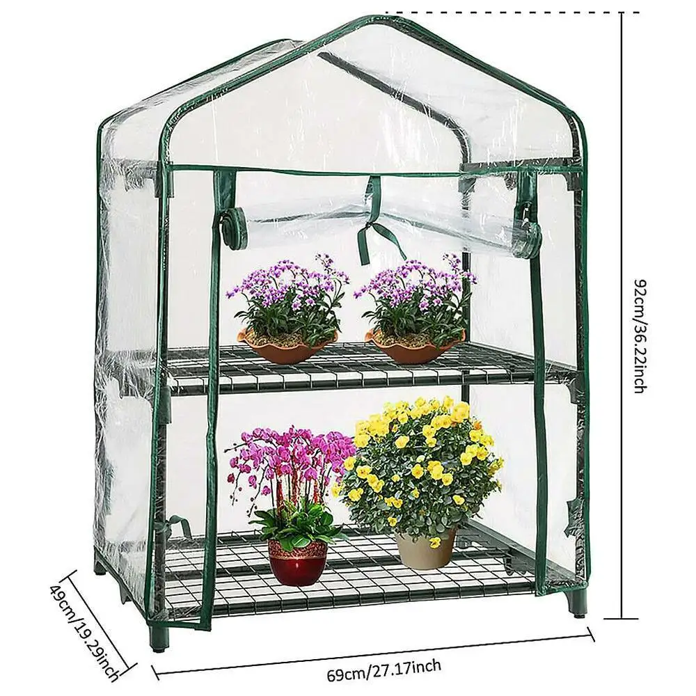 For Garden Gardening Flowerpot Greenhouse Warm Waterproof Seedling Plant Grow Flower House Pvc Cover Pvc Plant Greenhouse Tent images - 6