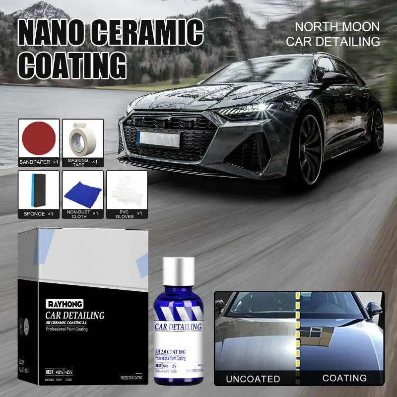

Nano-coated Car Polish Nano Coating Universal Automotive Ceramic Nano-coated Dustproof Oleophobic Car Liquid Car Cleaning Tool