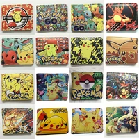 pokemon cover pikachu cartoon anime wallets money purses wallets new design dollar price top thin wallet with coin bag wallet