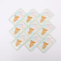 10pcs cartoon ice cream food transparent acrylic charms for jewelry making earrings necklace diy accessories supplies wholesale