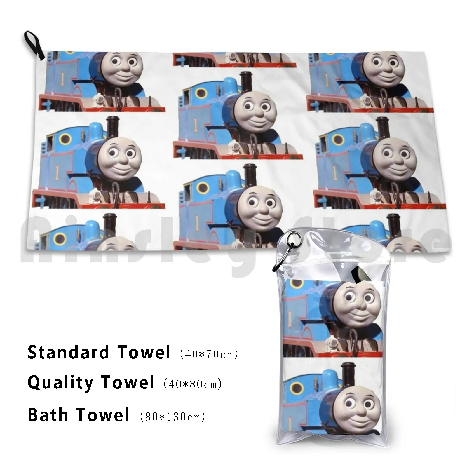 Изготовленное на заказ полотенце Thomas The Tank Engine (оригинал) банное поезд Детские