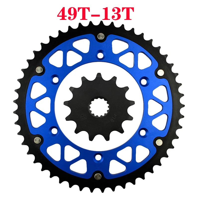 Передняя и задняя звездочка мотоцикла 45T ~ 52T 13T для YAMAHA WR125L WR125M WR125N YZ125L YZ125R YZ125S YZ125P