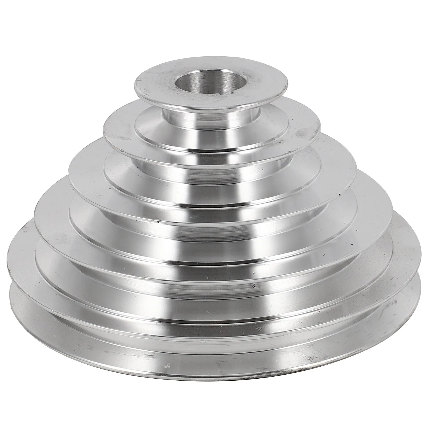 

25mm Bore Aluminum Pagoda Wheel A Type 5 Step Pagoda Pulley Wheel for V-Belt Timing Belt