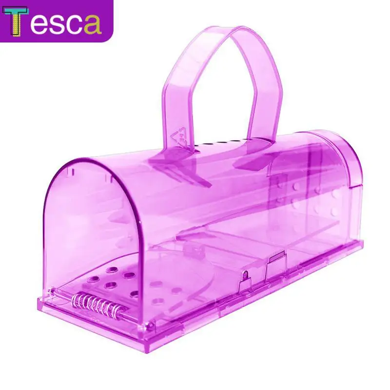 

Small Rat Trap Multiple Colors Mousetrap Plastic Transparent Material Rat Cage Pest Control