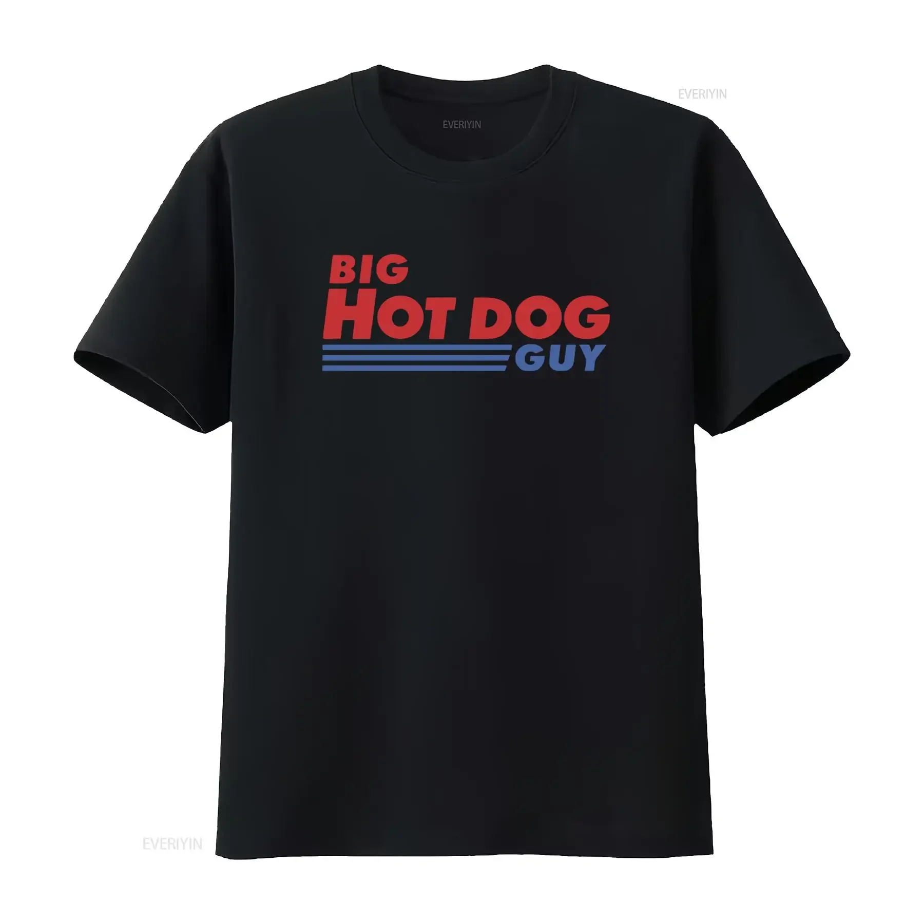 Фото Футболка Big Hot Dog Guy с забавным мемом, винтажная, с эффектом потертости, для повседневной носки, универсальная, с графическим принтом №1
