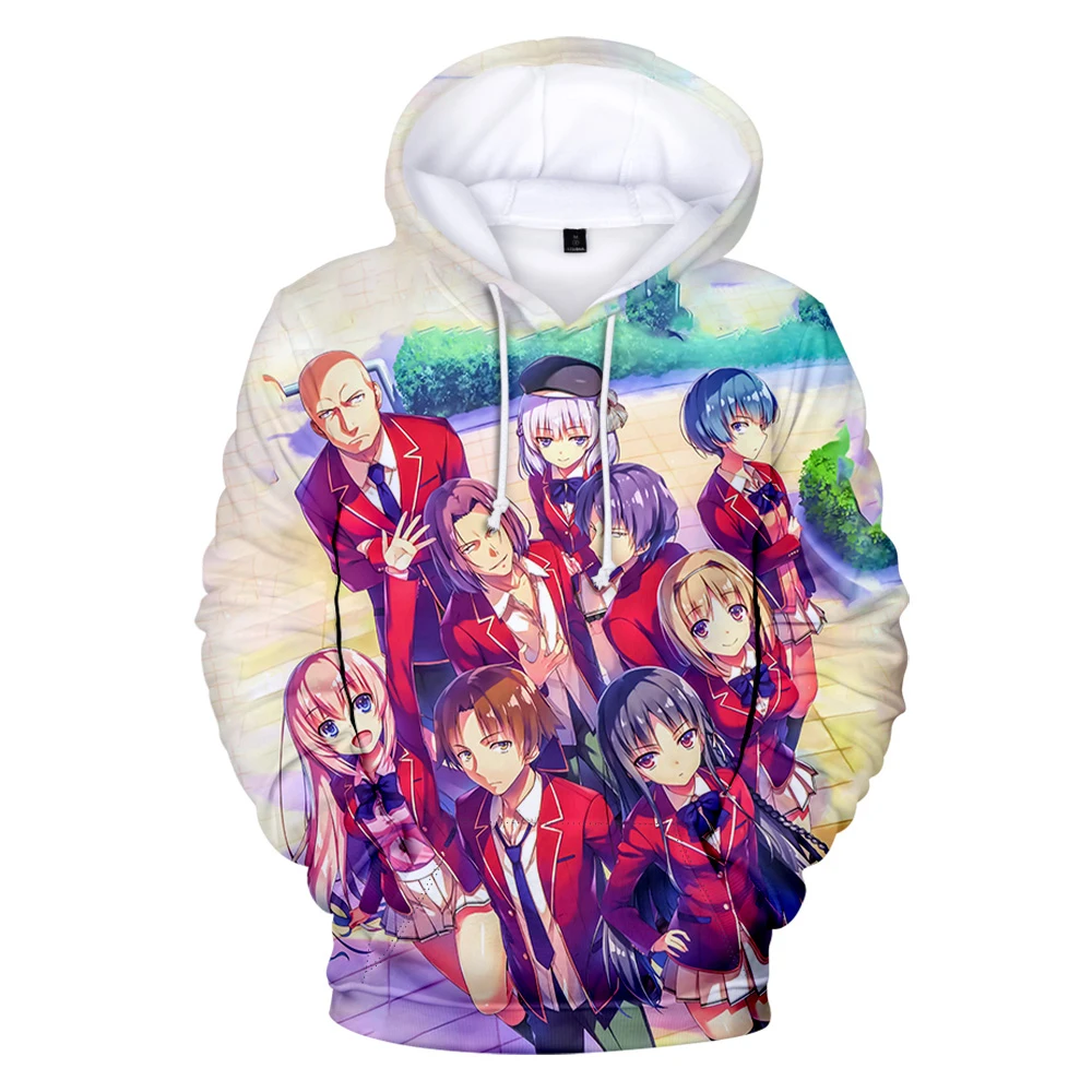 

New Hoodie Classroom of the Elite Anime Hoodie Long Sleeve Women Men's Hoodies Harajuku Streetwear 2022 Japan Manga 3D Clothes P