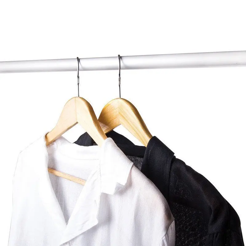 Вешалки-плечики размер 48-50 КОМПЛЕКТ 5 шт деревянная перекладина цвет сосна ЛЮБАША