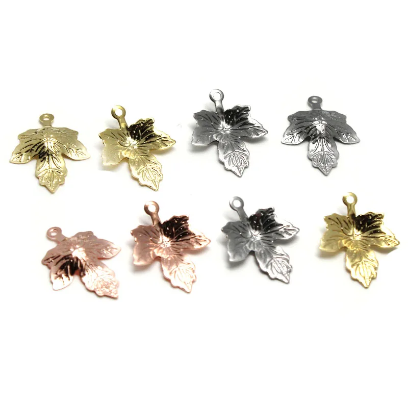 

30pcs Stainless Steel Leaf Charms Pendants for Making Earrings Gold Leaf Charms Diy Jewelry Making Necklace Pendant Accessories