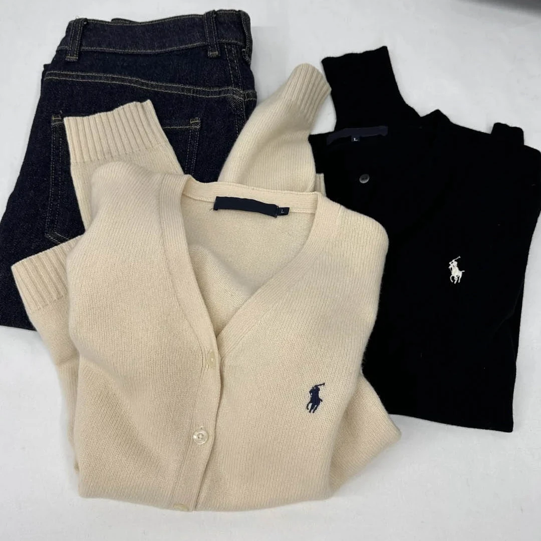 Кардиган с v-образным вырезом свитер верхняя одежда женская осень и зима 2024 новый