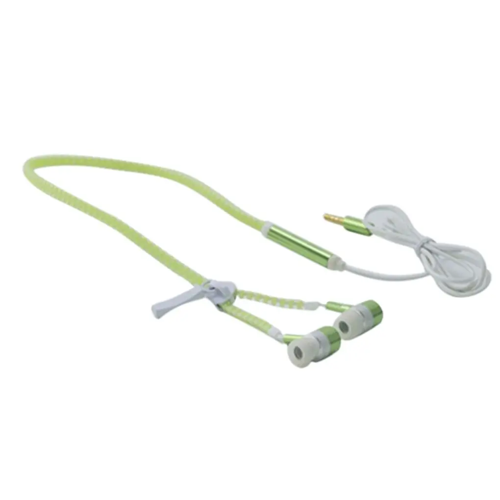 

Светящиеся стереонаушники-вкладыши 3,5 мм на молнии с подсветкой