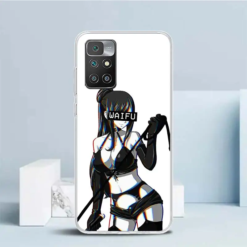Мягкий чехол Sugoi Senpai аниме Waifu Sexy Girl Для Redmi 12 12C 10 10A 10C 9 9A 9C 9T с рисунком для телефона