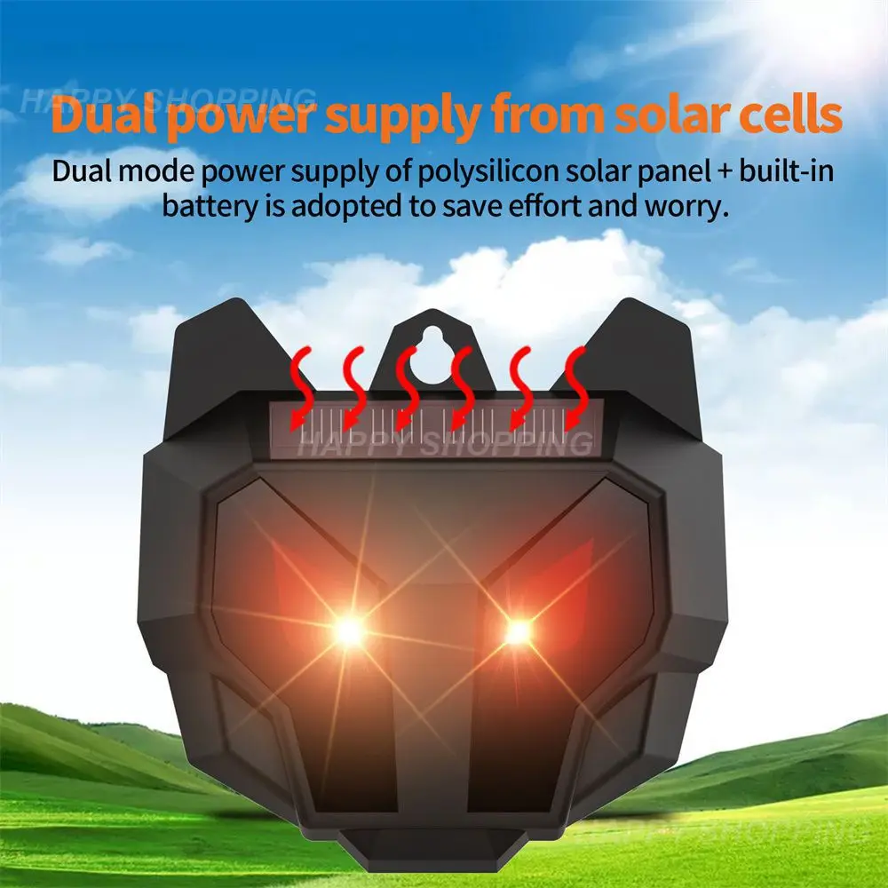 

Driver Flashes Automatically At Night Waterproof Solar Cat Dog Strobe Outdoor Supplies Deterrent Device New Animal Repellent