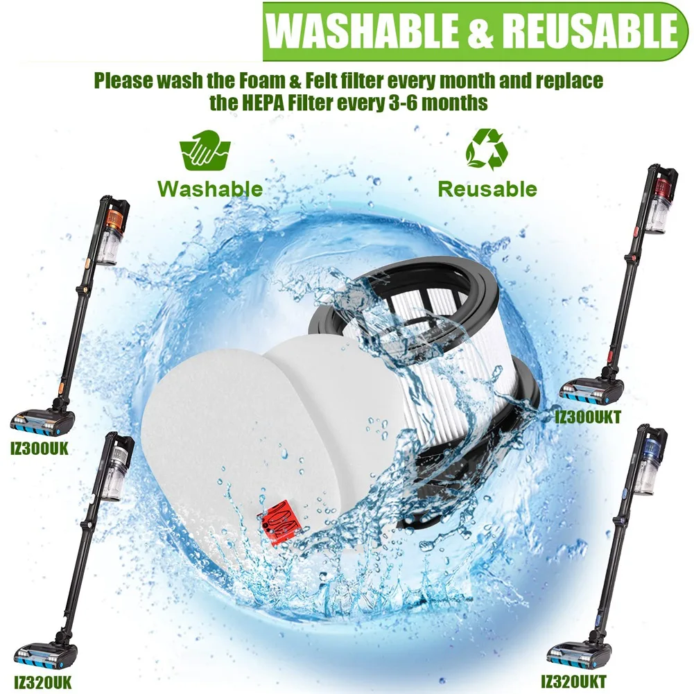 Суперпредложения запасные части HEPA-фильтр совместимый для Shark IZ300 IZ300UK IZ320 IZ320UK