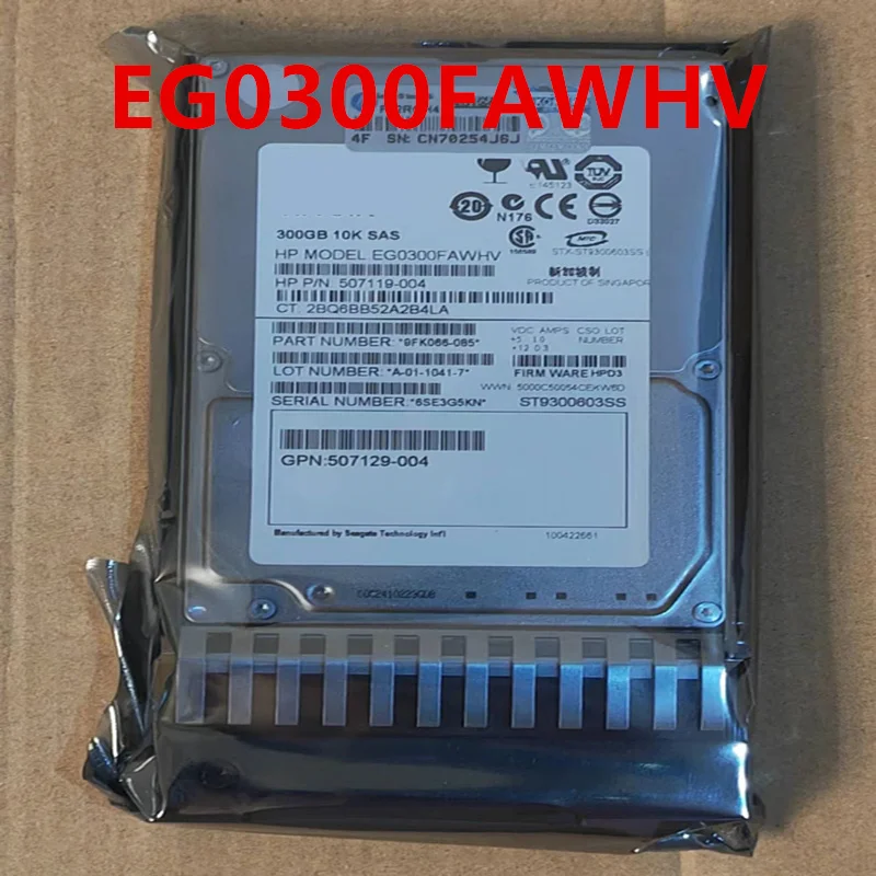 

Original New HDD For HP 300GB 2.5" SAS 32MB 10K For EG0300FAWHV 507284-001 507119-004 507129-004 ST9300603SS 507127-B21