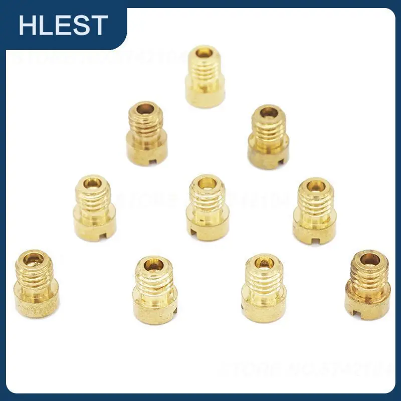 

10Pcs Carburetor Injectors Nozzle Main Jet For PWK Keihin OKO CVK Carburetor 100 105 108 110 115 120 125 130 135 140 Accessories