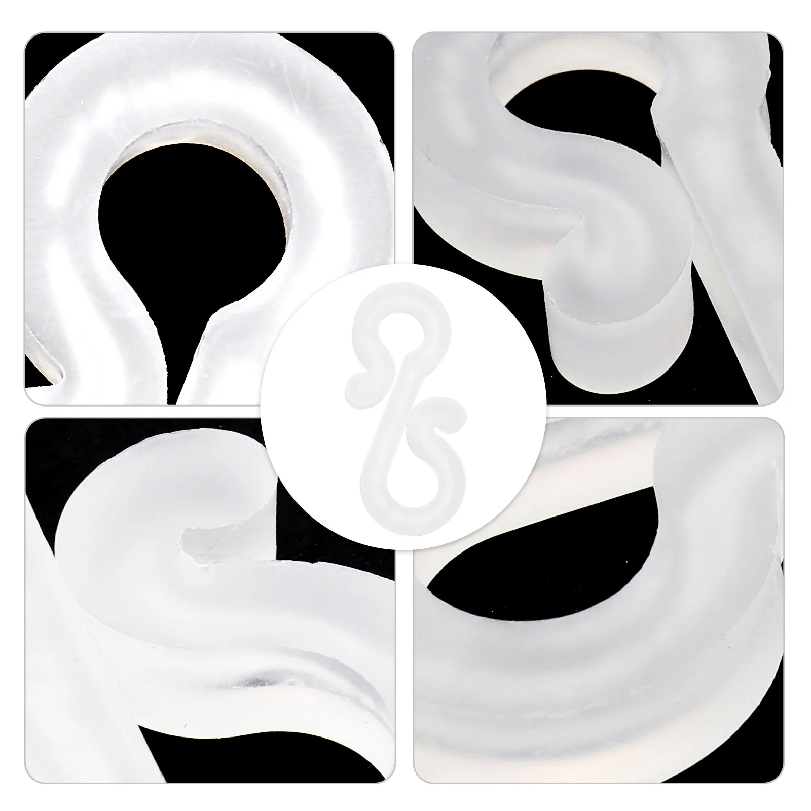 

120pcs Clip Hooks, Gutter Hanging Hooks, Christmas Lights Hooks Clips, Outdoor Gutter Clips for Christmas Decoration Outside