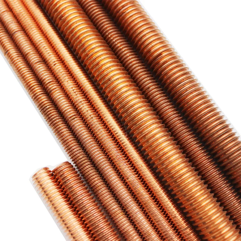 

Fully All Threaded Copper Threaded Rods Bars Studding Studs M4 M5 M6 M8 30mm To 100mm Long