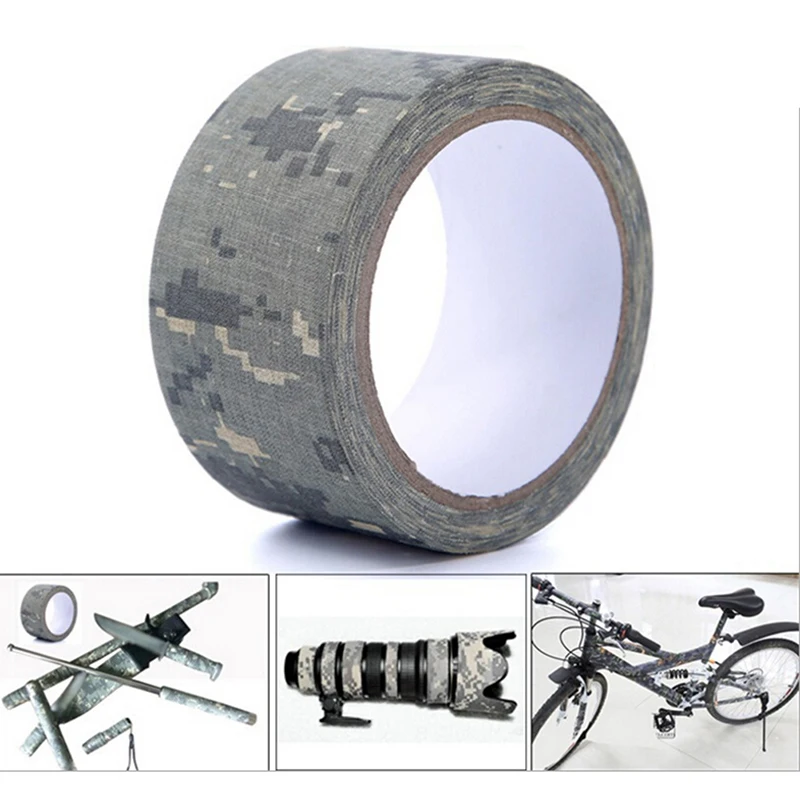

Durable Army Camo Outdoor Hunting Shooting Blind Wrap Camouflage Stealth Tape Waterproof Wrap 5cmx4.5m 1pc